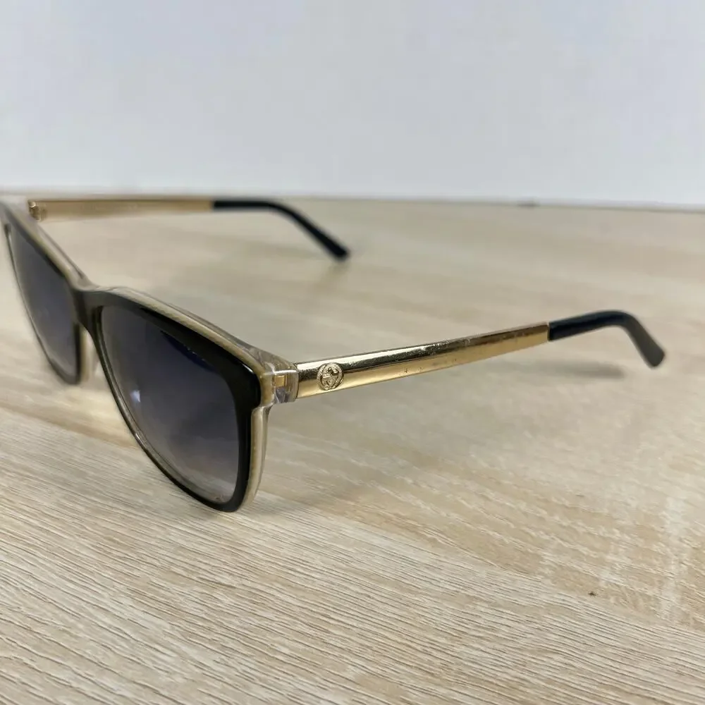 Gucci GG3675/S 4WHJJ Sunglasses READ DESC Black Gold 56-15-140